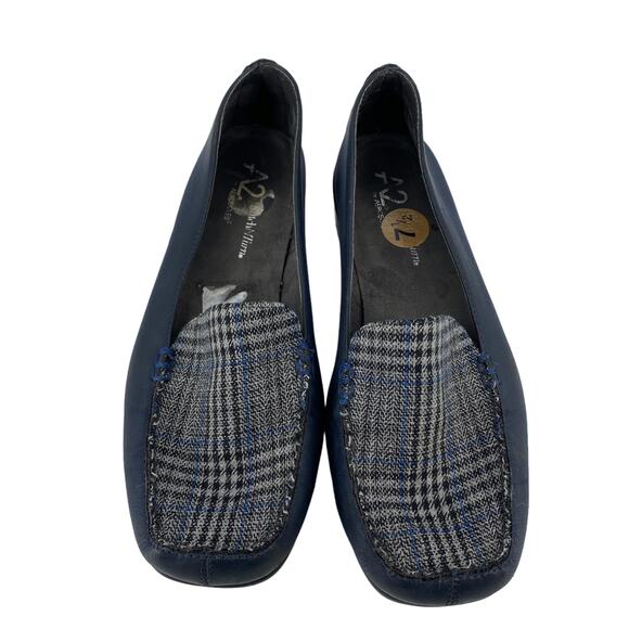 A2 AEROSOLES 7.5 W StitchNTurn Gondola Loafers Slip-On Plaid Comfort Academia - Picture 10 of 10